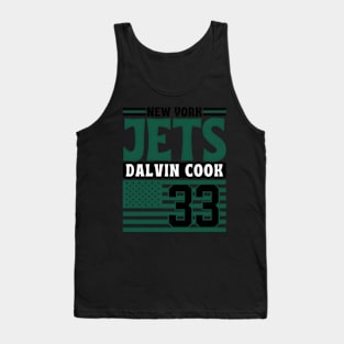 New York Jets Cook 33 American Flag Football Tank Top